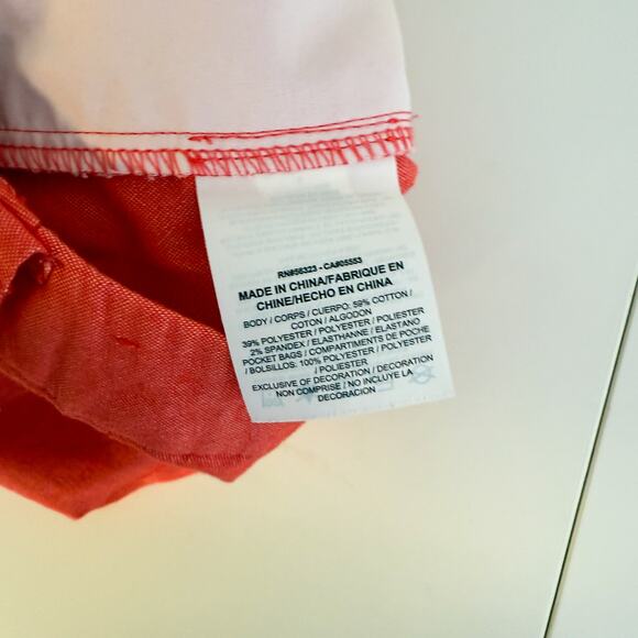 Nike Golf Dri-Fit Oxford Mid-Rise Pleated Shorts Pink Red 725763 - 6 - Picture 6 of 9